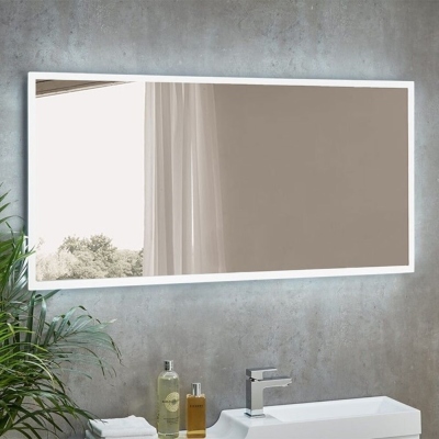 large rectangle LED bathroom mirror