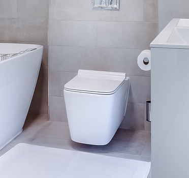 toilet with a concealed cistern for small bathroom