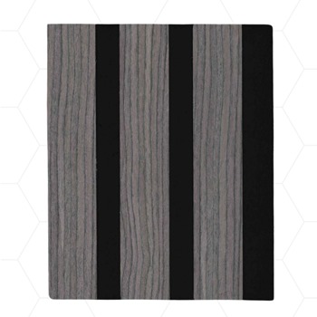 Acoustic Slat Wall Panels, Dark Grey Oak