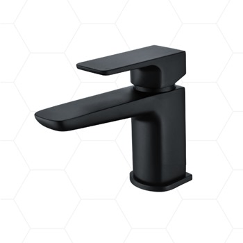 Armstrong Mini Mono Basin Mixer with Click Waste Matt Black