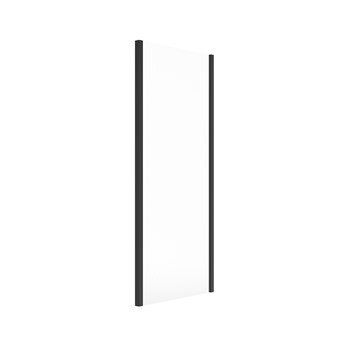 Aspect Matt Black 800mm Framless Side Panel + Profile