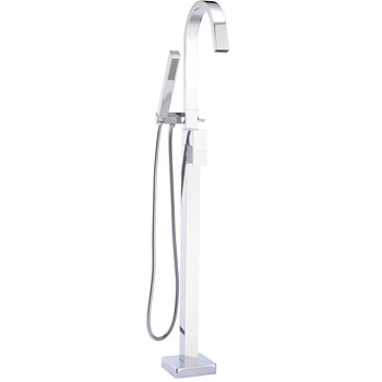 Essential Chira Floor Mounted Bath Shower Mixer Including Shower Kit 1 Tap Hole Chrome