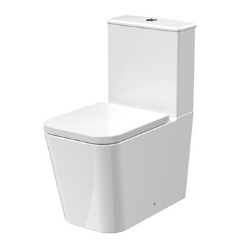 Avon Rimless Close To Wall Pan With Cistern And Wrap Soft Close Seat