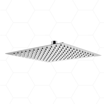 Slimline Stainless Drencher 200mm Head - Square