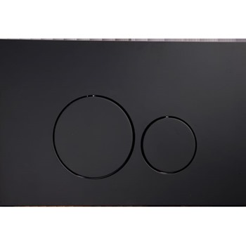 Modena Black Globe Flush Plate