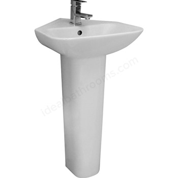 ESSENTIAL Violet 460mm Wall Hung Basin 1 Tap Hole