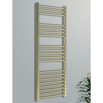 22mm Brushed Brass Straight Ladder Rail