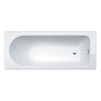 Essential CAMDEN Rectangular Single Ended Bath; 1700x700mm; 0 Tap holes; White