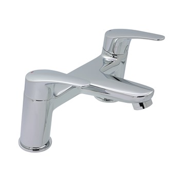 Essential Javary Bath Filler 2 Tap Holes Chrome