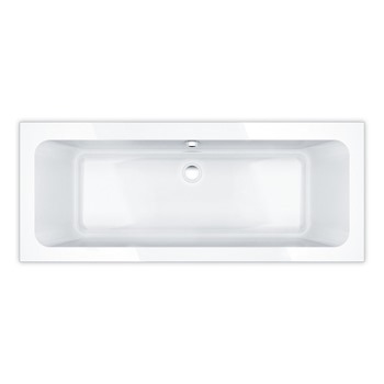 Essential ISLINGTON Rectangular Double Ended Bath; 1700x700mm; 0 Tap holes; White