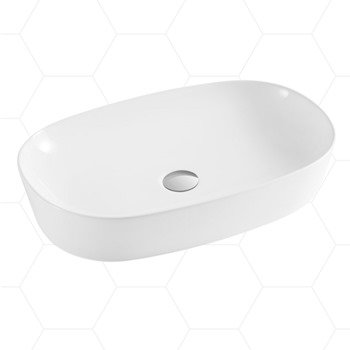 Island Rounded Rectangle Countertop Basin 600 x 400mm