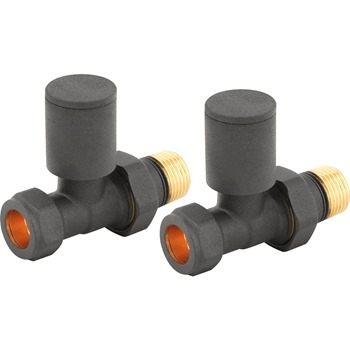 Anthracite Straight Valves (Pair)