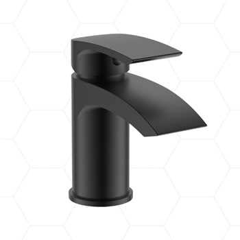 Bell Mini Mono Basin Mixer with Click Waste Matt Black