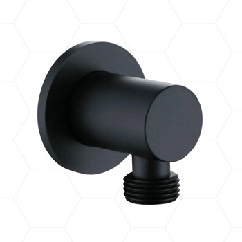 Round Outlet Elbow - Black