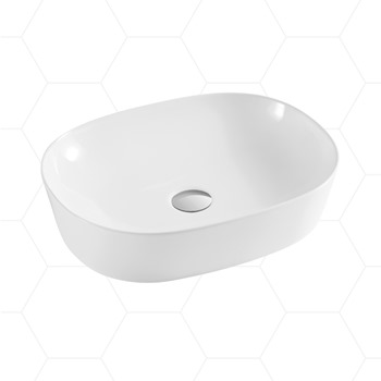Island Rounded Rectangle Countertop Basin 500 x 400mm