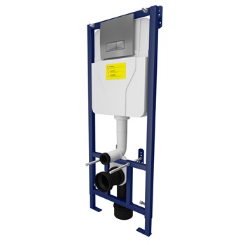 1.1m x 450mm Adjustable Wall Frame inc Chrome Flush Plate