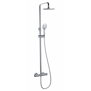 Essential Clever Urban Round External Thermostatic Shower