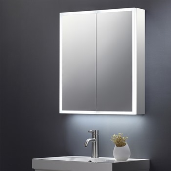 Bellissima 700 x 600mm Double Door Mirror Cabinet