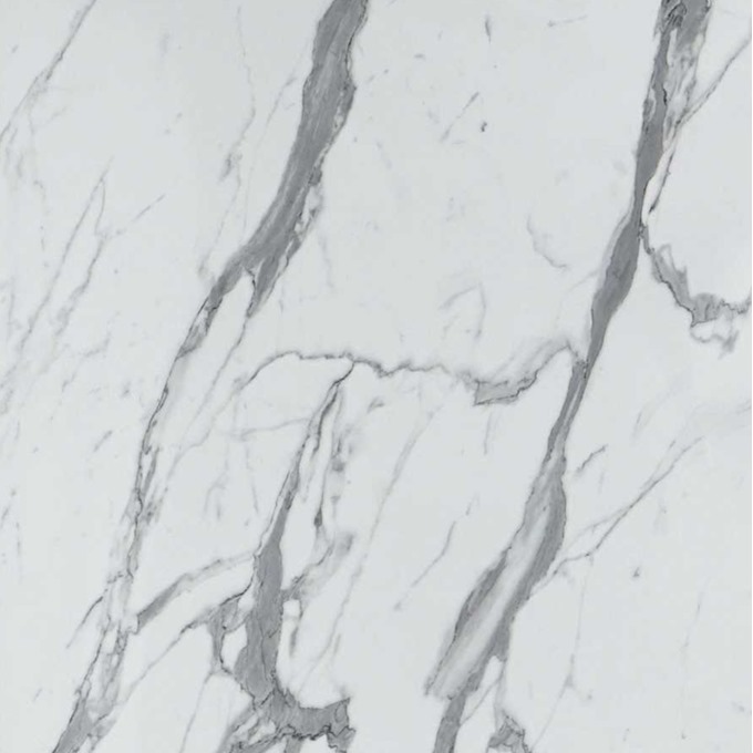 Statuario Marble Perform Panel 2.4 x 1.2m Straight Edge