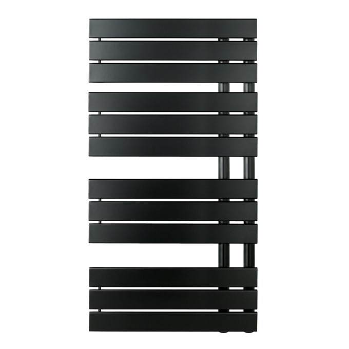 Sail Matt Black Designer Towel Rail 1080 x 550mm