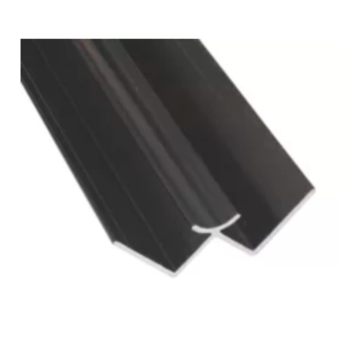 11mm Aluminium Internal Winged Corner Black