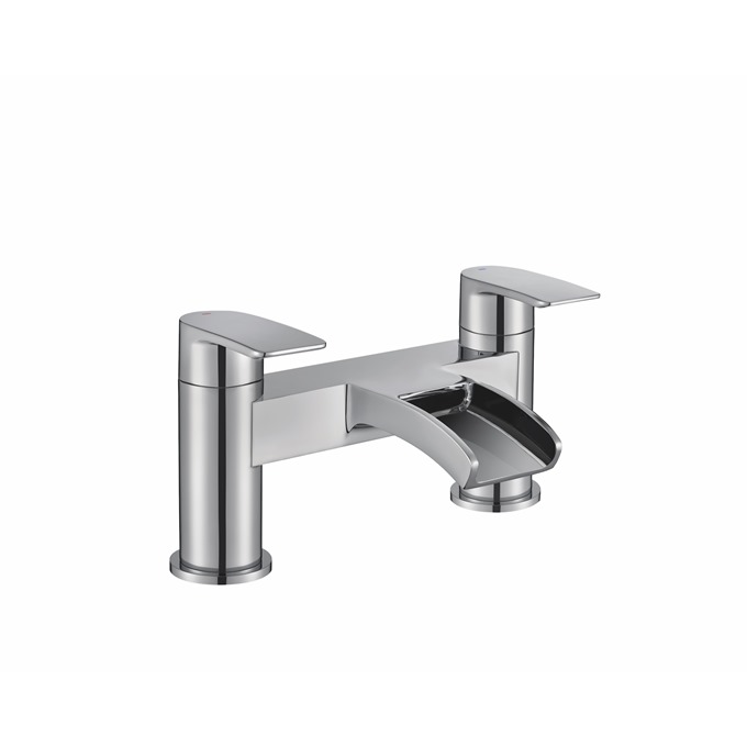 Essential Tambo Bath Filler 2 Tap Holes Chrome