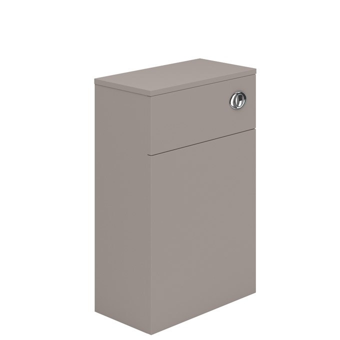 Essential NEVADA WC Unit; 500mm Wide x 200mm Deep; Cashmere