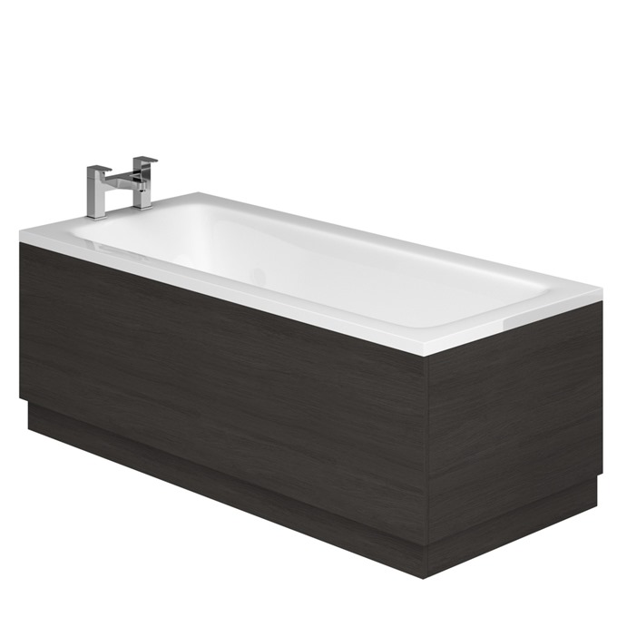 Essential VERMONT MDF Front Bath Panel; 1700mm Wide; Dark Grey