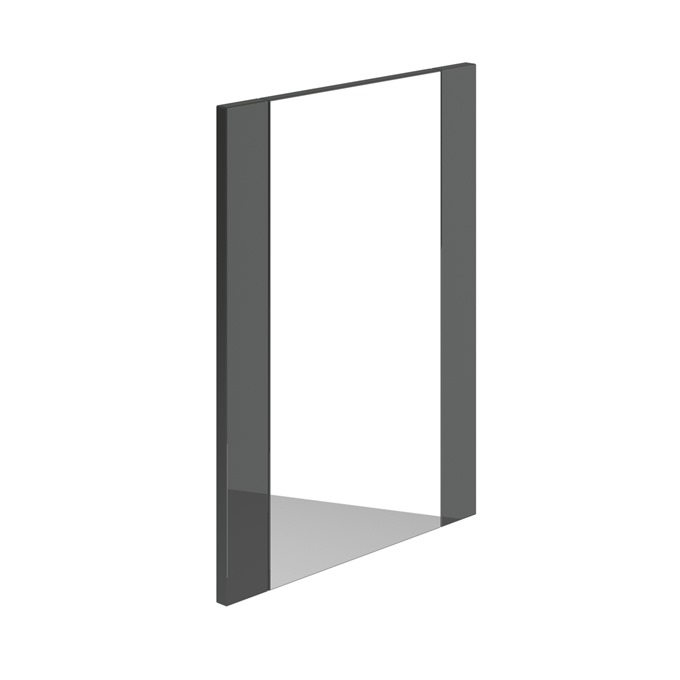 Essential VERMONT Bathroom Mirror; Rectangular; 450x600mm; Dark Grey