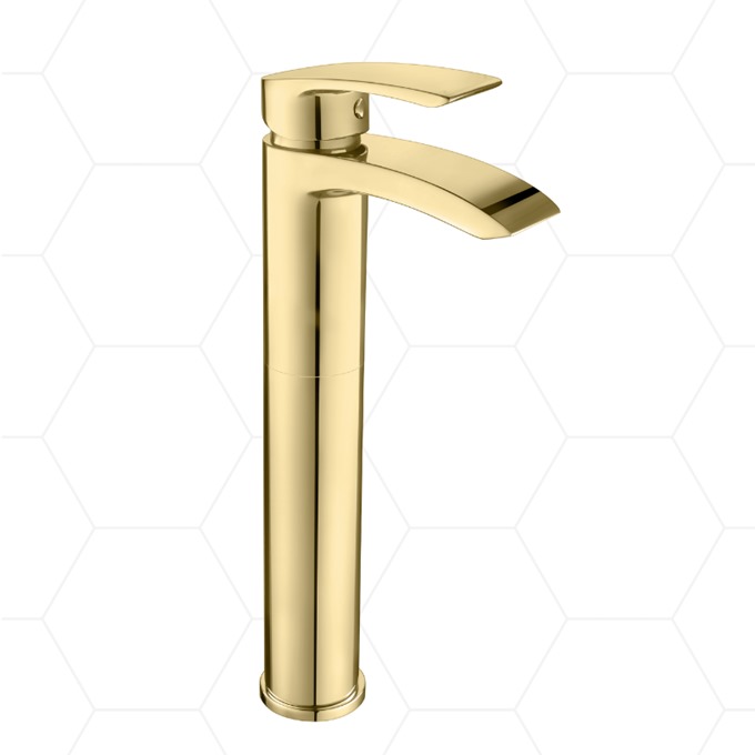 Bell Hi Rise Mono Basin Mixer Brushed Brass