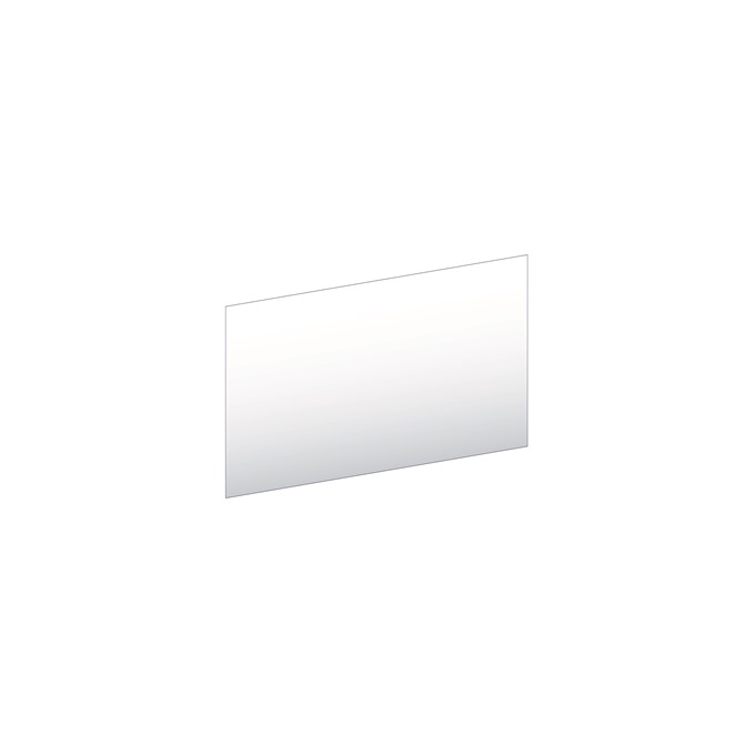 BC Designs Solidblue 800mm x 560mm End Panel - White