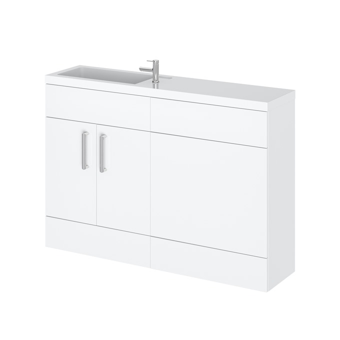 Essential NEVADA I Floor Standing Washbasin Unit + Basin; White