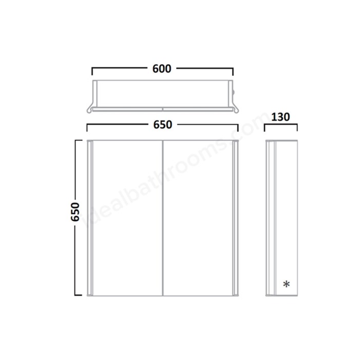 Essential Sleek Double Door Cabinet