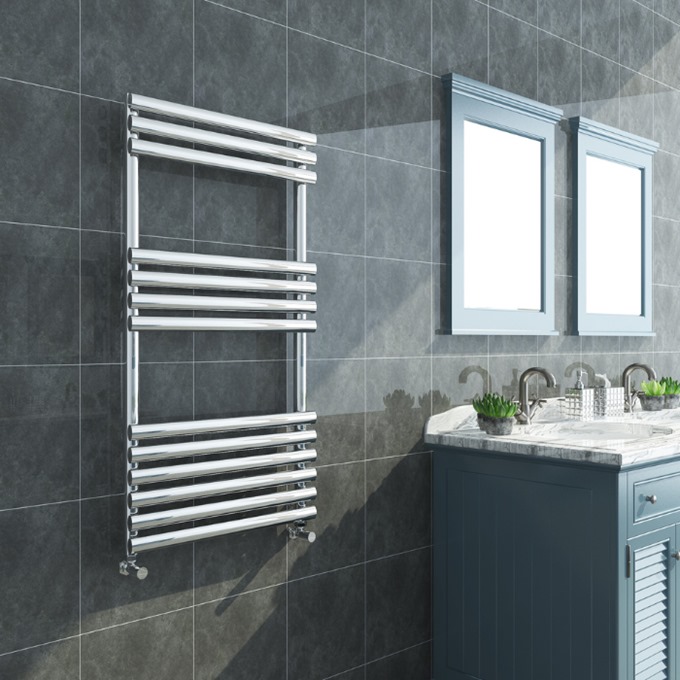 Shore Chrome Designer Towel Rail 1200 x 500mm