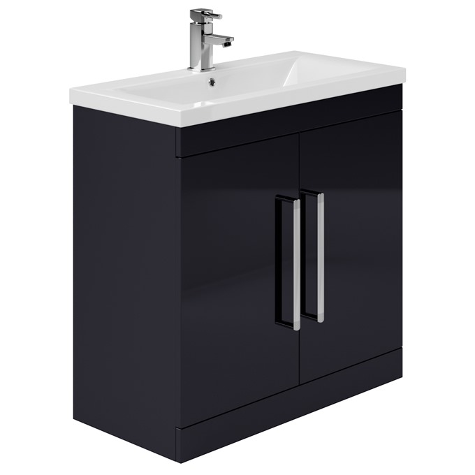 Essential Nevada 800 Floorstanding Unit & Basin Indigo Gloss