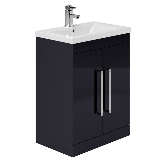 Essential Nevada 500 Floorstanding Unit & Basin Indigo Gloss