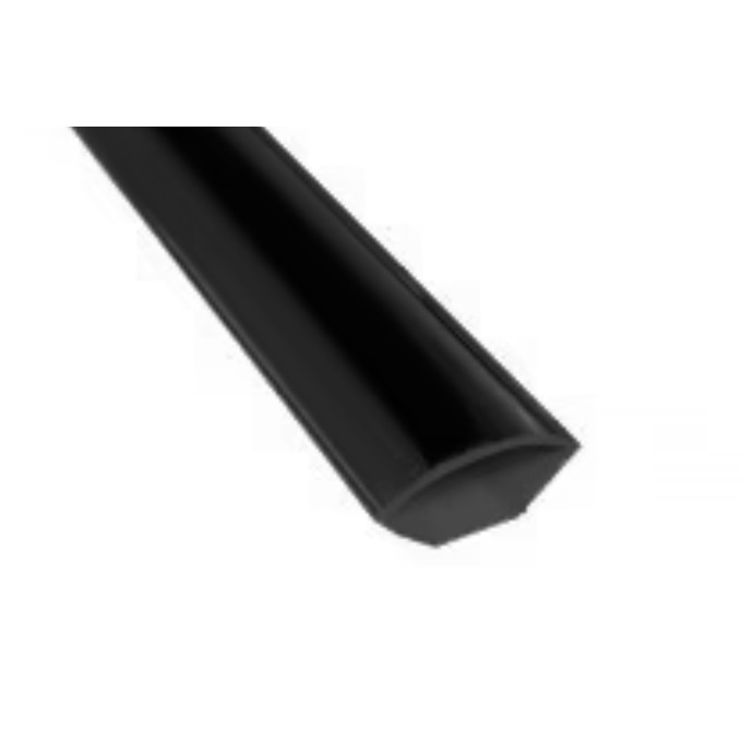 10mm ABS Internal Quad Corner - Black