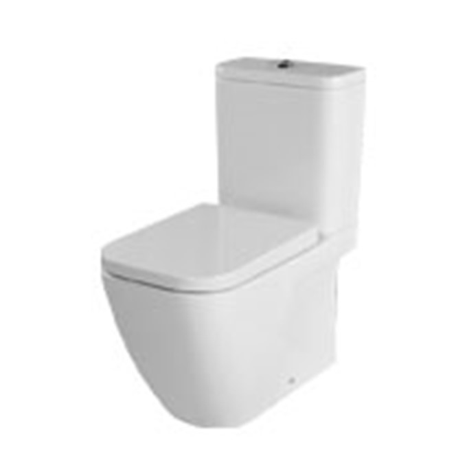 Essential FUCHSIA Close Coupled Pan + Cistern + Seat Pack; Soft Close Seat; White