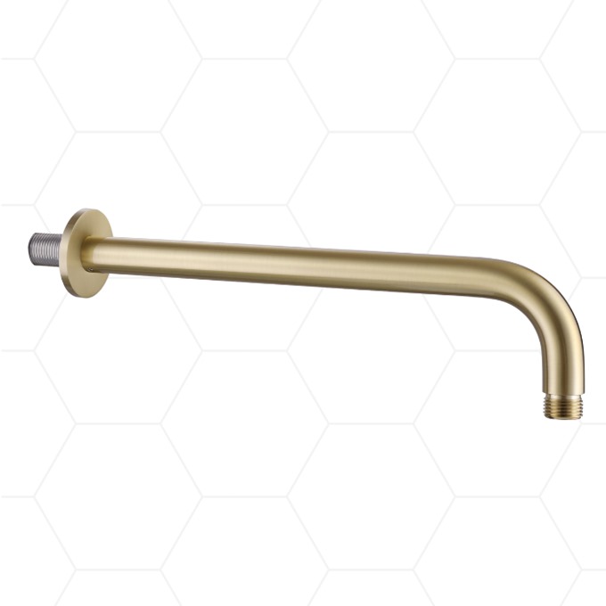 Round Wall Arm 300mm Brushed Brass