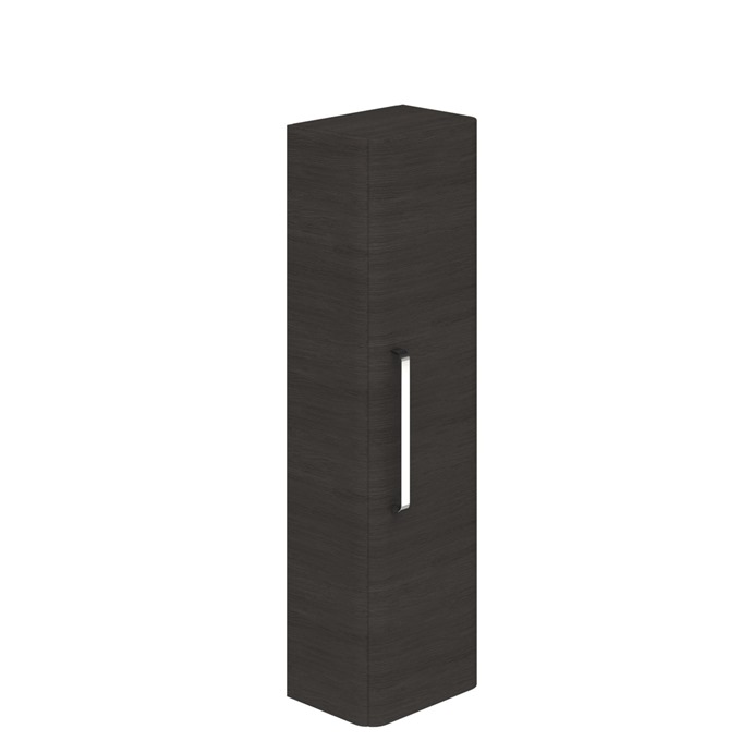 Essential VERMONT Wall Hung Column Unit; 1 Door; 350mm Wide; Dark Grey