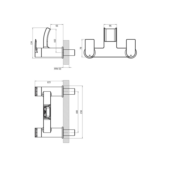 Essential Tambo Bath Filler 2 Tap Holes Chrome