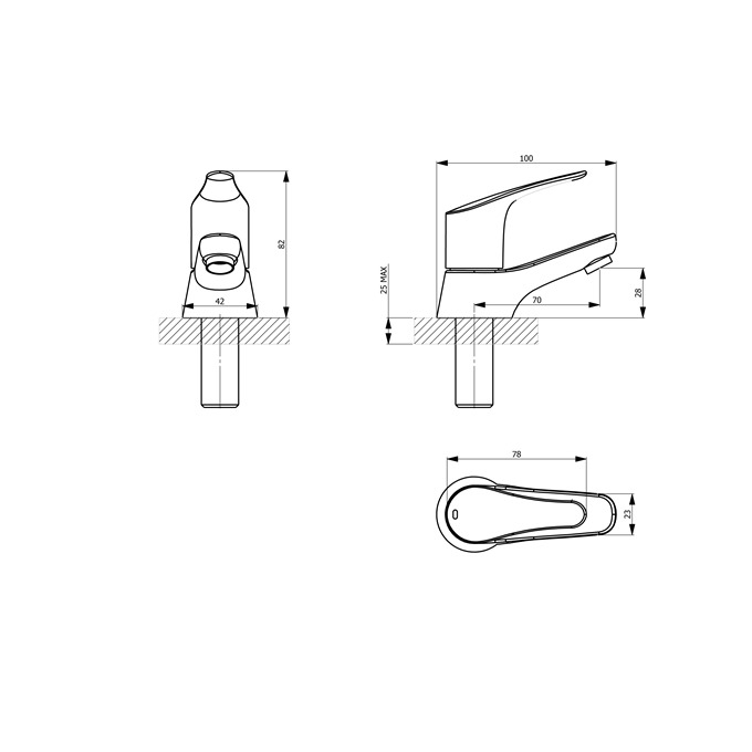 Essential Javary Basin Pillar Tap Pair 2 Tap Holes Chrome