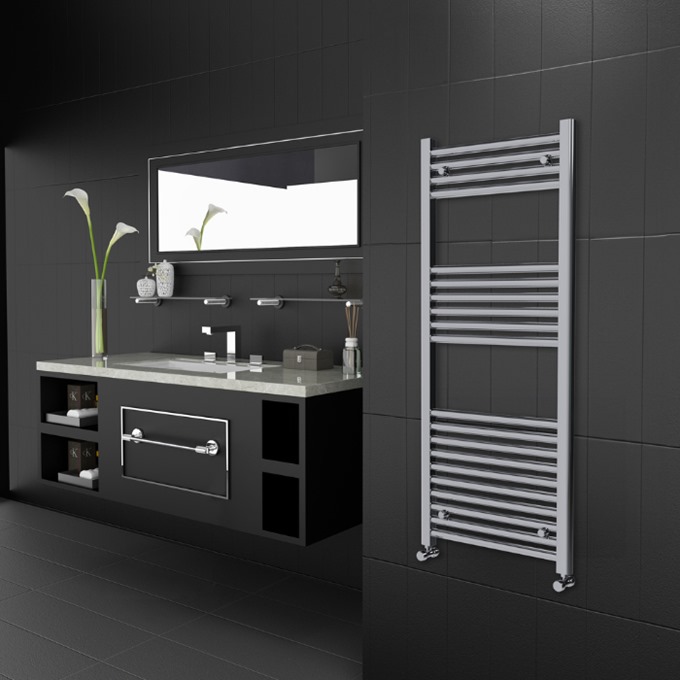 25mm Chrome Straight Ladder Rail