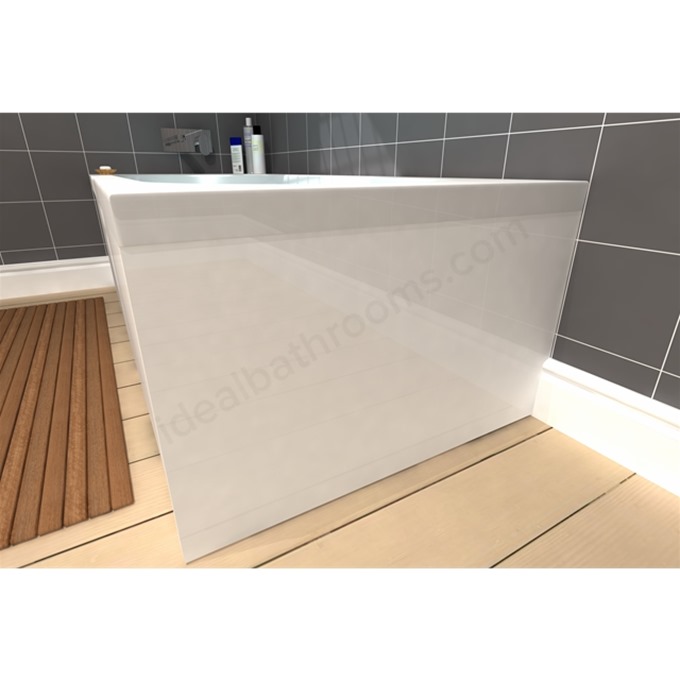 Essential Nevada 700mm x 540mm Shower Bath End Panel - White