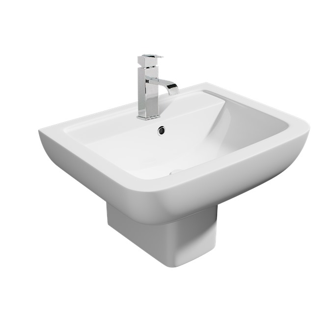 Opus 550mm 1 Tap Hole Pedestal Basin