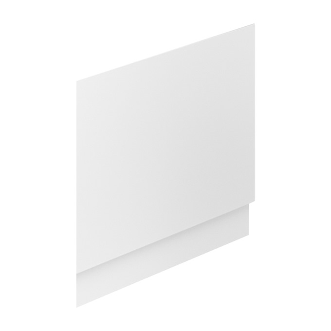 Essential VERMONT MDF Showerbath End Bath Panel; 700mm Wide; White