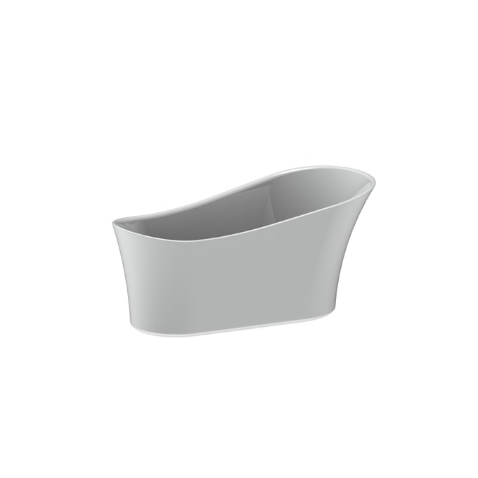 BC Designs Bradwell 1600mm x 750mm Freestanding Single Ended Slipper Bath - White