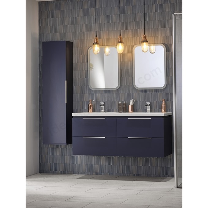 Essential Dakota 1200 Wall Hung & Basin Marine Blue