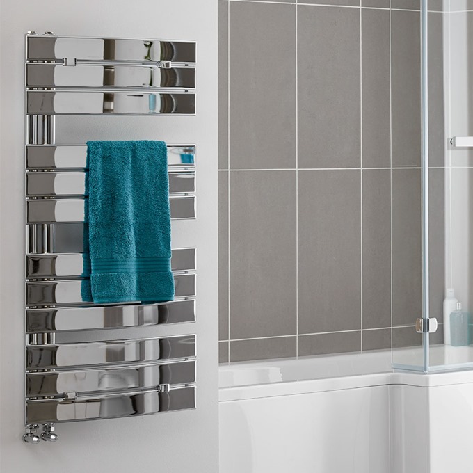 Lazzarini pieve 1380 x 550 chrome Towel Warmer