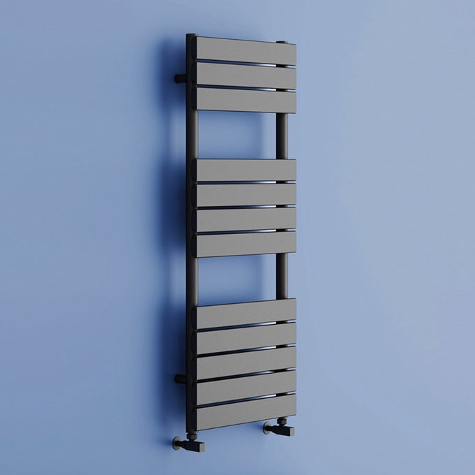 Dorado Matt Anthracite Designer Towel Rail 1200 x 500mm